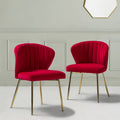 Red Set of 2 Dining Chair G9827