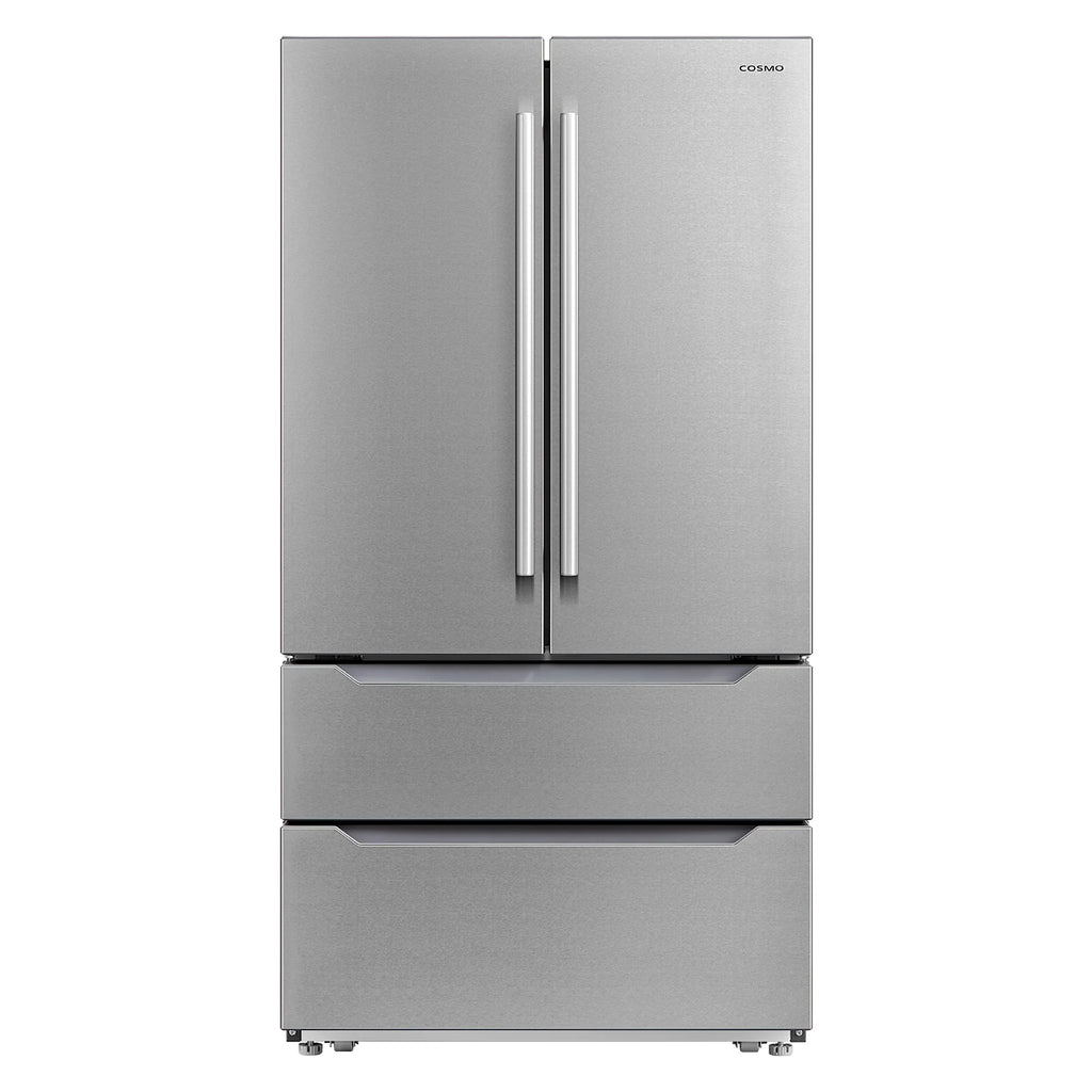 5 Piece Kitchen Appliance Package with Dual Fuel Range, Island Range Hood, Built-in Dishwasher, French Door Refrigerator & 48 Bottle Wine Refrigerator C3599