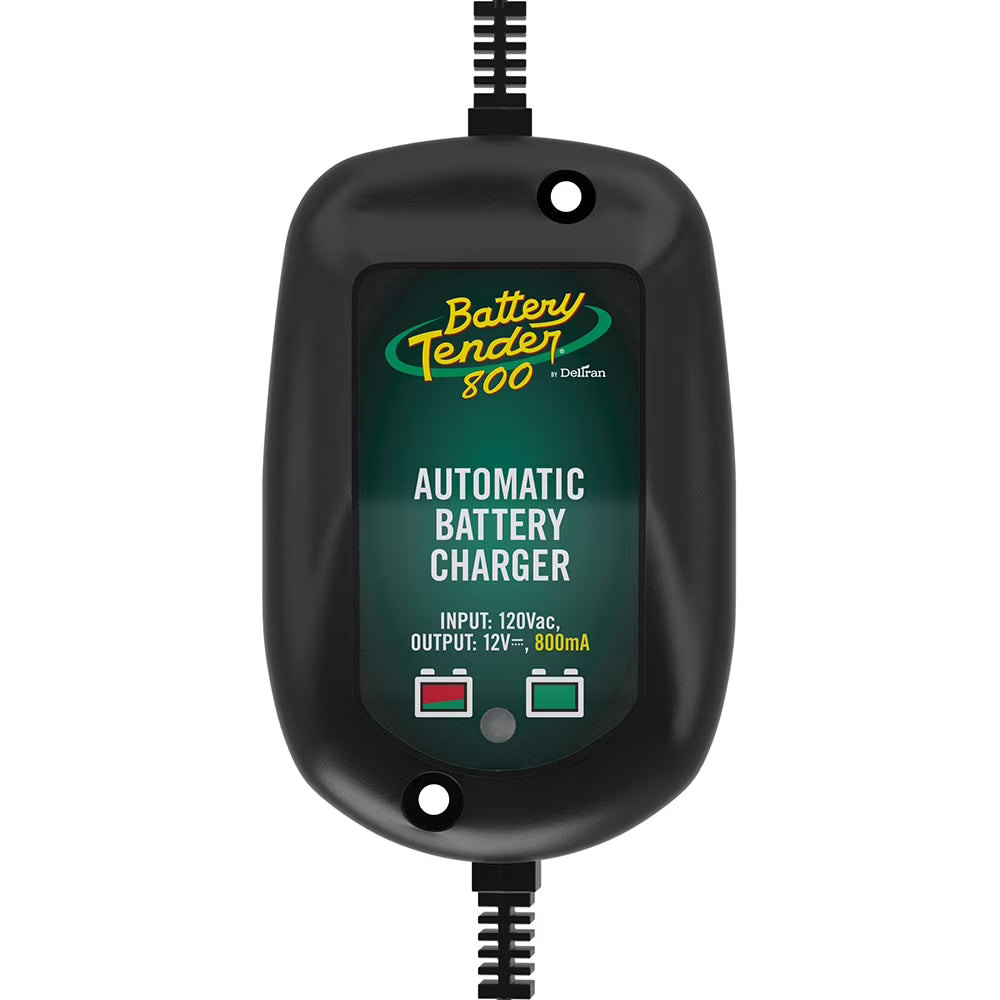 800mA 12V Weather Resistant Battery Charger and Maintainer for Lead Acid AGM Gel Cell Batteries O798319