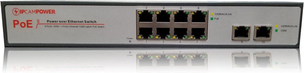 16 Port POE Network Switch with 2 Gigabit Uplink Ports G8770
