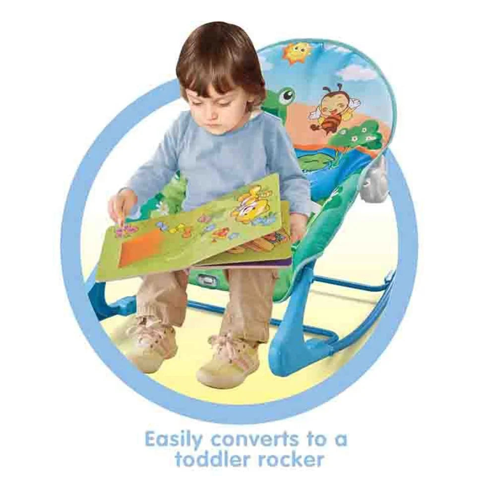 Portable Baby Bouncer Infant Seat Rocking Chair with Hanging Toys Bed Net P438322