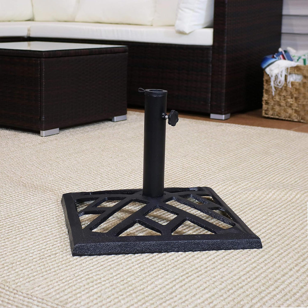 Cast Iron Heavy Duty 17-Inch Square Umbrella Base Stand N12415