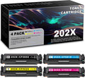 4 Pack Compatible Toner Cartridge for HP Color Pro M254dw M254dn M254nw M281cdw M281fdw M280nw M281fdn Printer A1286