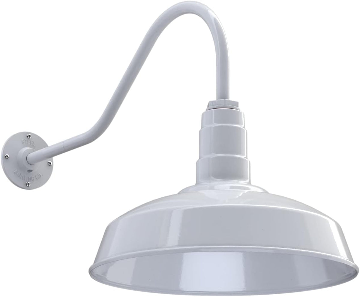 Matte Black Gooseneck Barn Light E4860