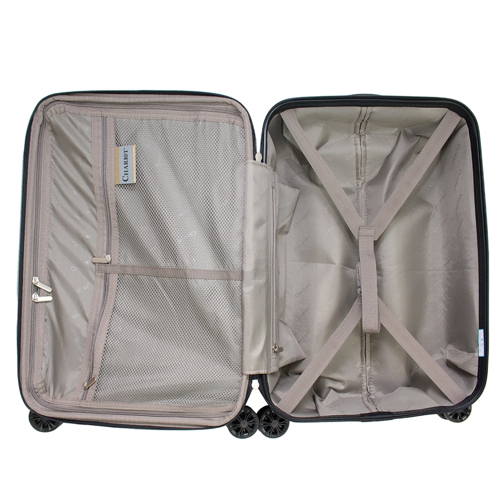 Champagne 3-Piece Expandable Lightweight Spinner Luggage Set G48690