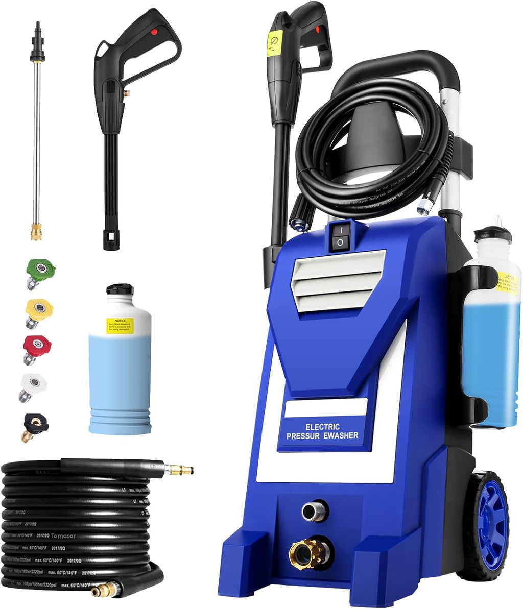 1800W Electric Pressure Washer with 5 Nozzles K152