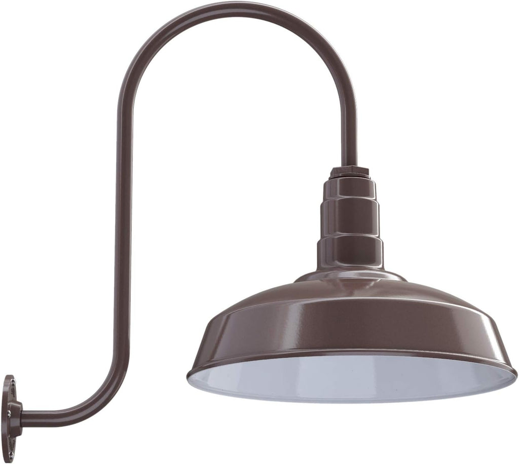 Matte Black Gooseneck Barn Light E4860