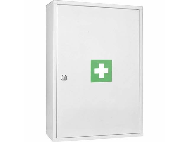 White Key Lock Wall Mount Security Cabinet Y867