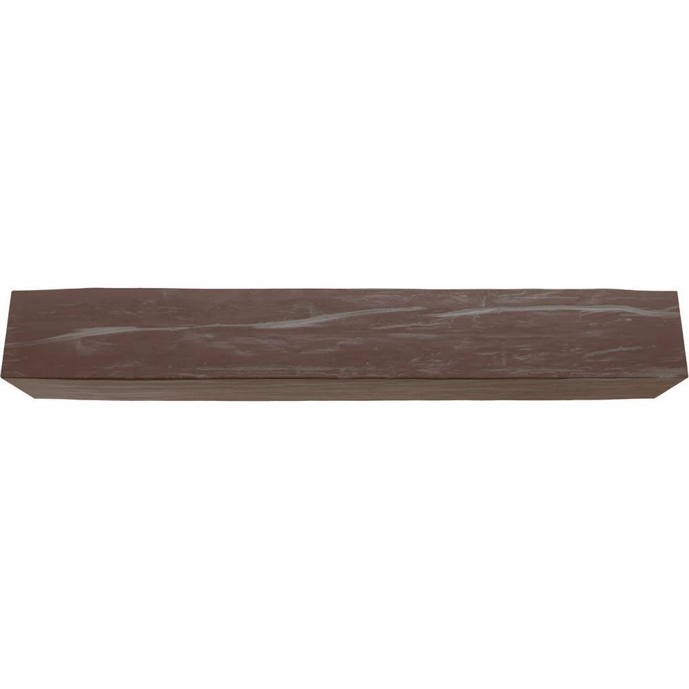 Aged Pecan Faux Wood Fireplace Mantel D198618
