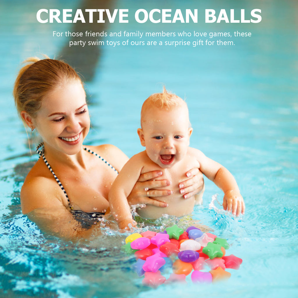 100Pcs Colorful Ocean Balls Swimming Toys W59011