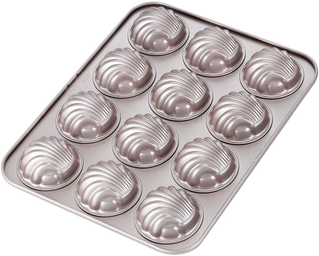 12-Cavity Non-Stick Madeleine Mold Cake Pan T1890