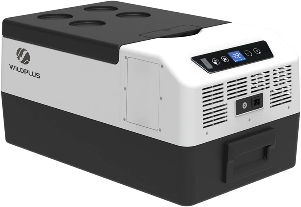 Car Refrigerator 16 Quart Car Fridge with 12/24V DC 100/240V AC Adapter T1155