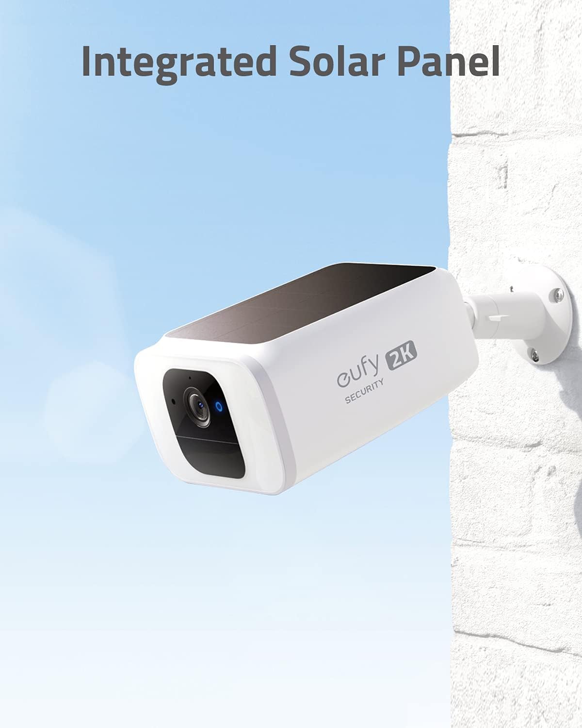 Solar-Powered Wireless Outdoor Security Camera, 2K Resolution S177579