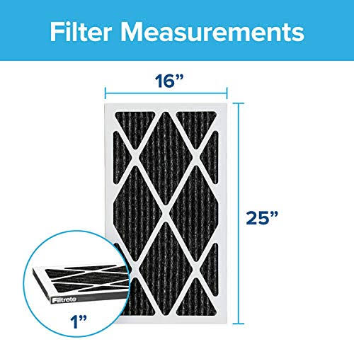 16x25x1 AC Furnace Air Filter, MPR 1200, 6-Pack F656255