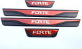 4pcs Blue Steel Door Sill Protector Trim I715