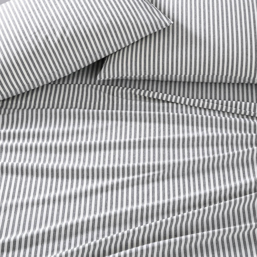 Gray Full Percale Sheet Set T588