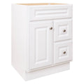 White 24 in. W x 21 in. D x 33.5 in. H Bathroom Vanity Cabinet P890