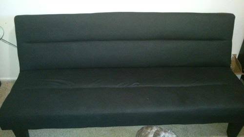 Black Microfiber Futon C3994