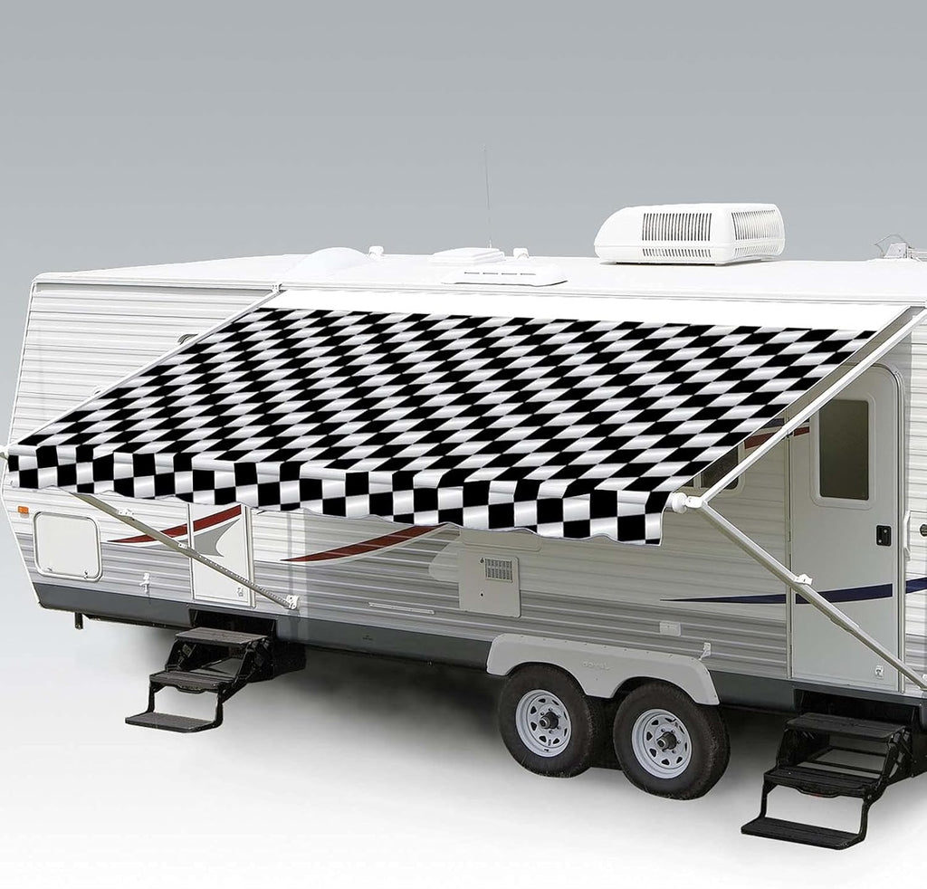 Heavy Duty Weatherproof Vinyl RV Awning Fabric Replacement 11' P668