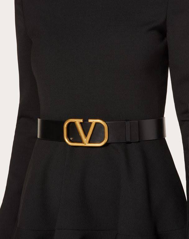 Reversible Vlogo Signature Belt in Glossy Calfskin 40mm Y51752