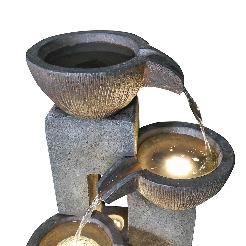 10" Outdoor 5-Tier Waterfall Fountain E8546