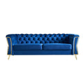 Blue Velvet Sofa 87.4 inch Z380425