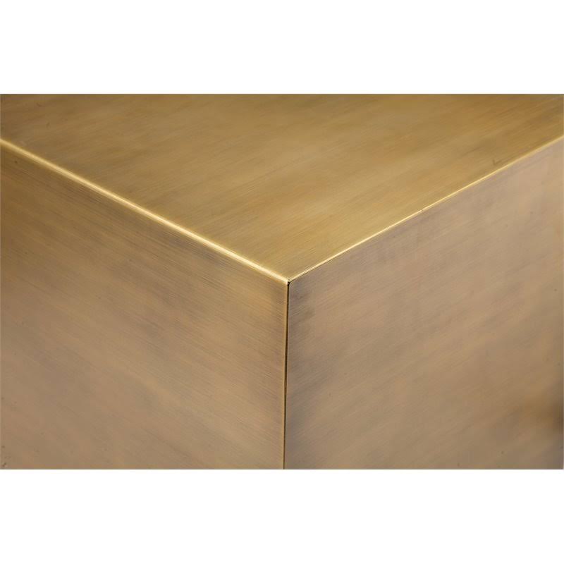 Brushed Brass Metal Side Table C293