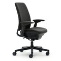 Black Fabric Office Chair D634