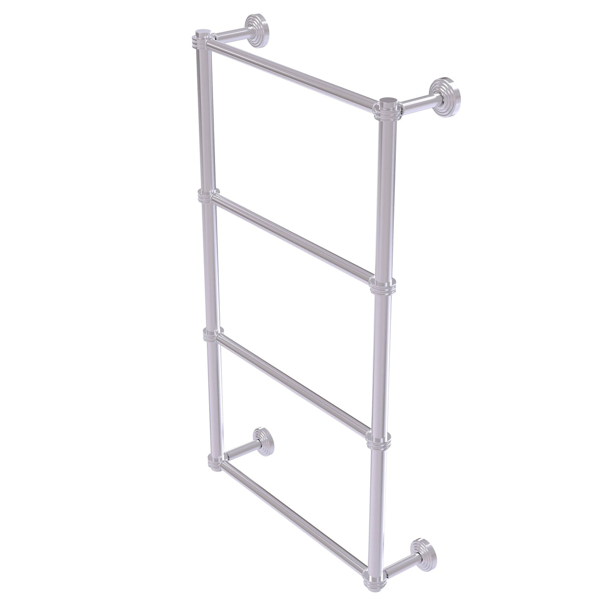 4 Tier Ladder Towel Bar with Dotted Detail - Satin Chrome - 36 inch V786607