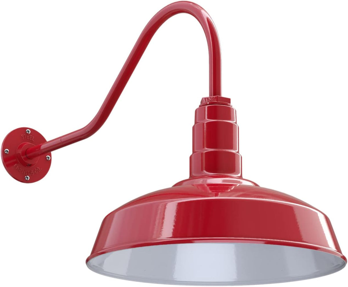 Matte Black Gooseneck Barn Light E4860