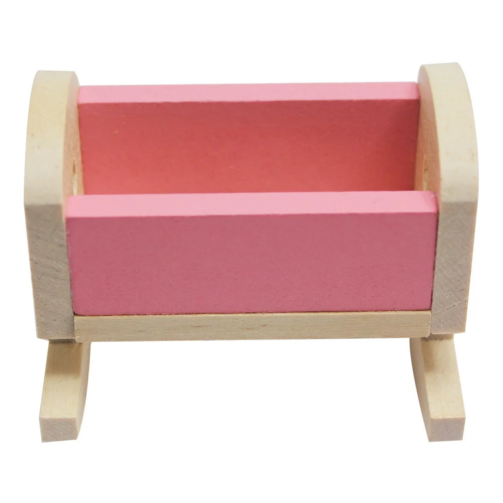 Wooden Doll House Furniture Set With Accessories H33986