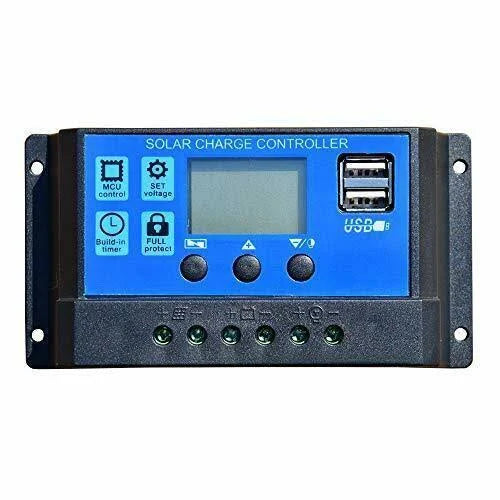 20W 12V Monocrystalline Solar Panel Kit with 10A Solar Charge Controller and Cable U573