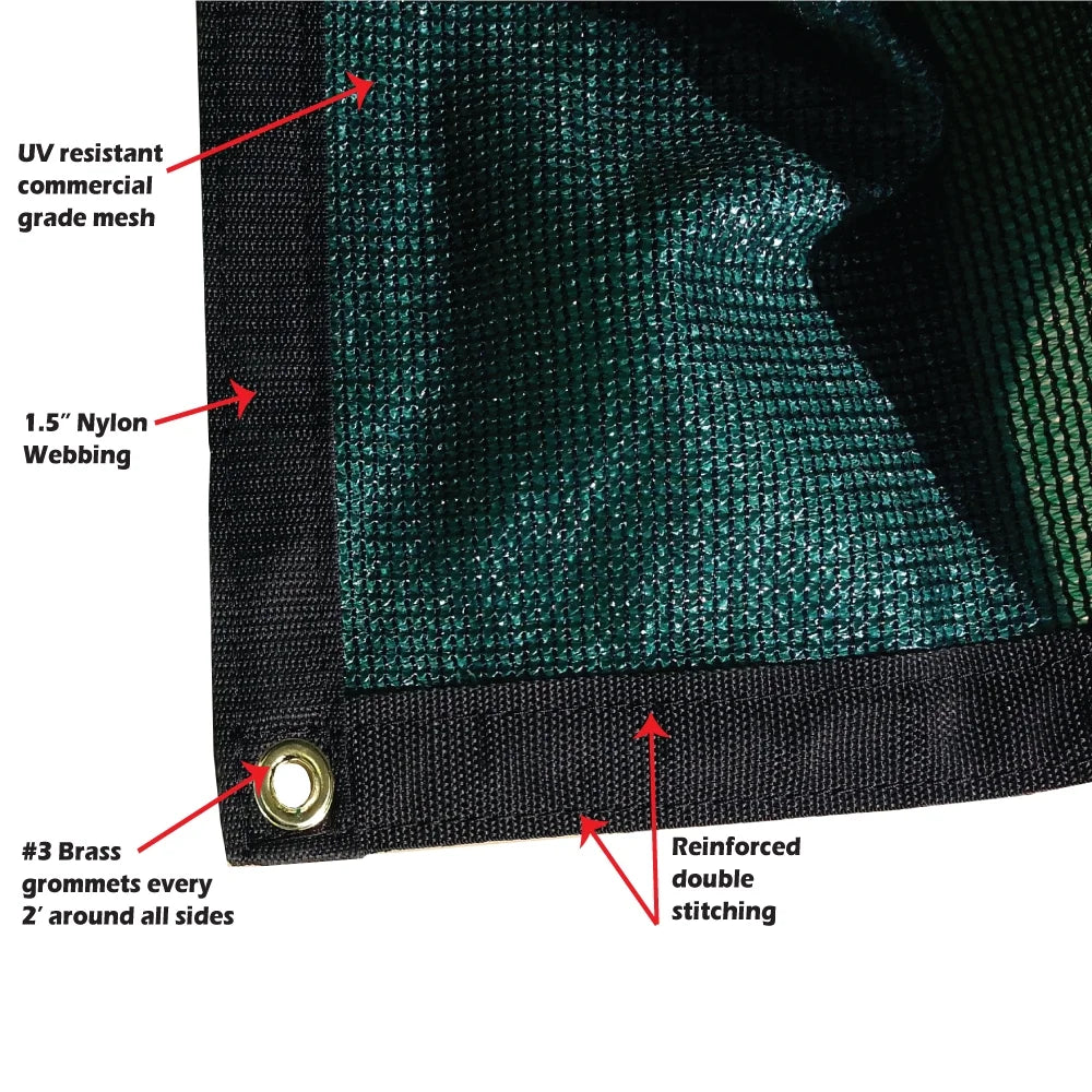 Green 6 ft. x 16 ft. 7 oz Privacy Fence Screen X69729