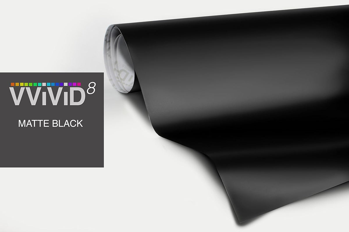 Matte Black Automotive Vinyl Wrap (15ft x 5ft) Pack of 2 I21720