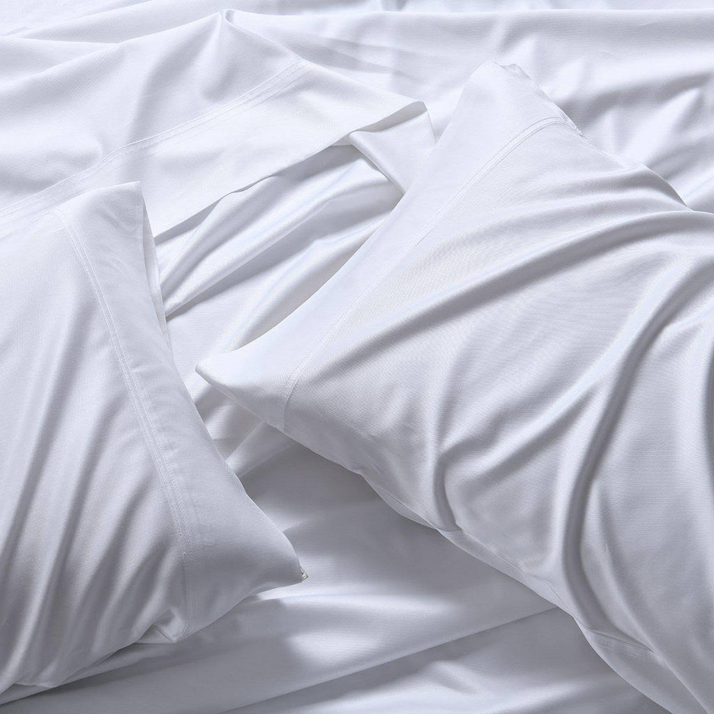 Split King Adjustable Bed Sheets Bamboo Hybrid White A430