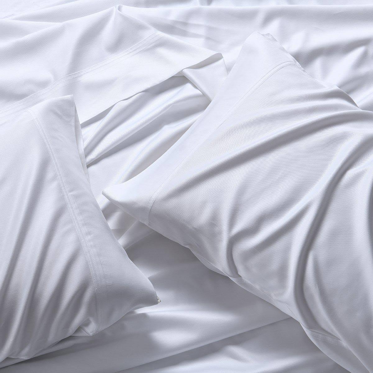 Split King Adjustable Bed Sheets Bamboo Hybrid White A430