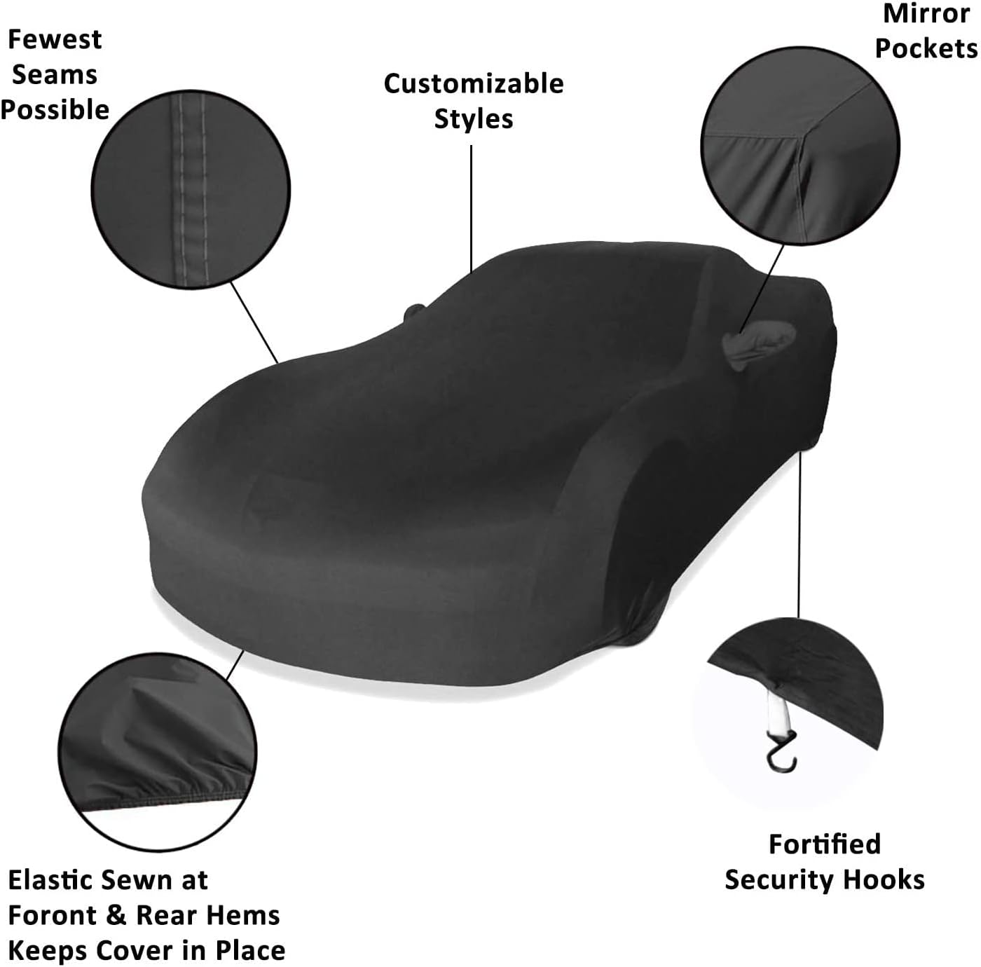 Black Velvet Stretch Indoor Car Cover F57195