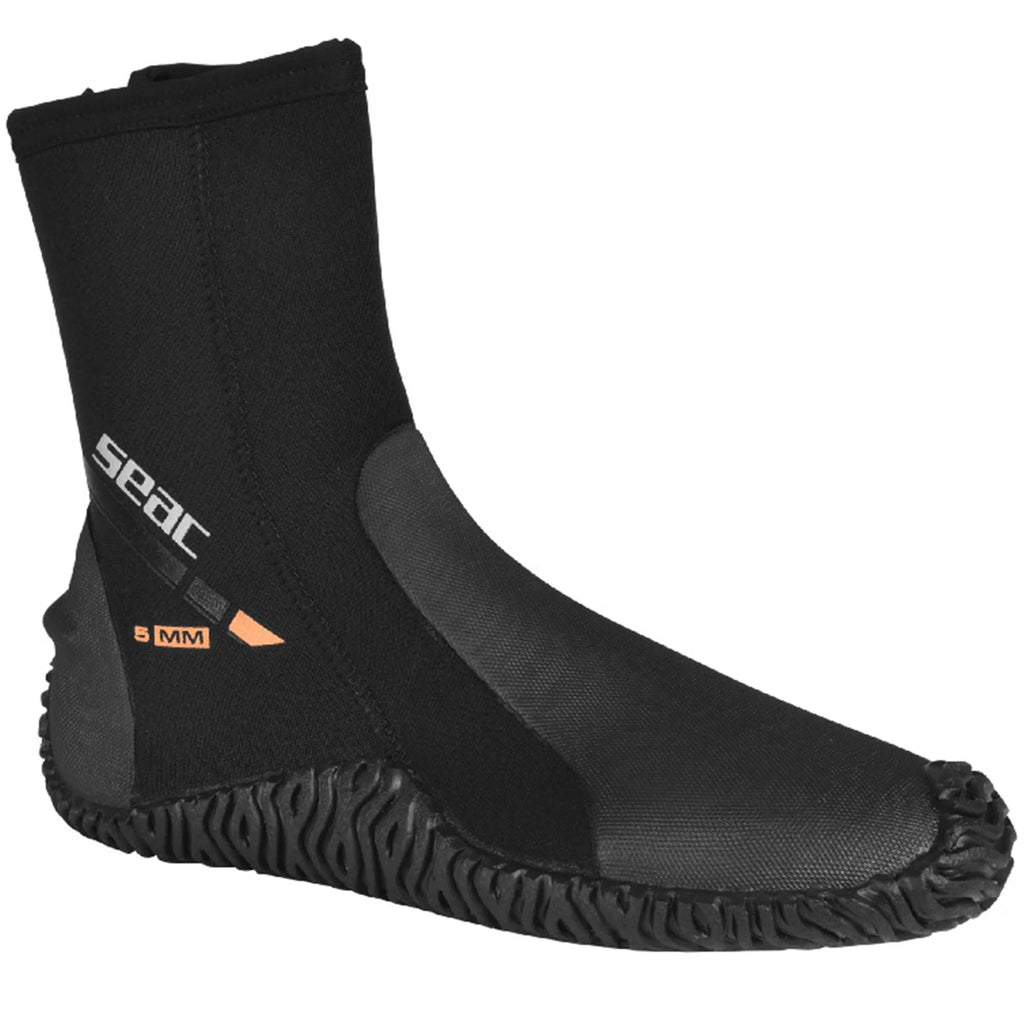 Black Neoprene Scuba Boot Shoes with Side Zipper, Size 11 S85859