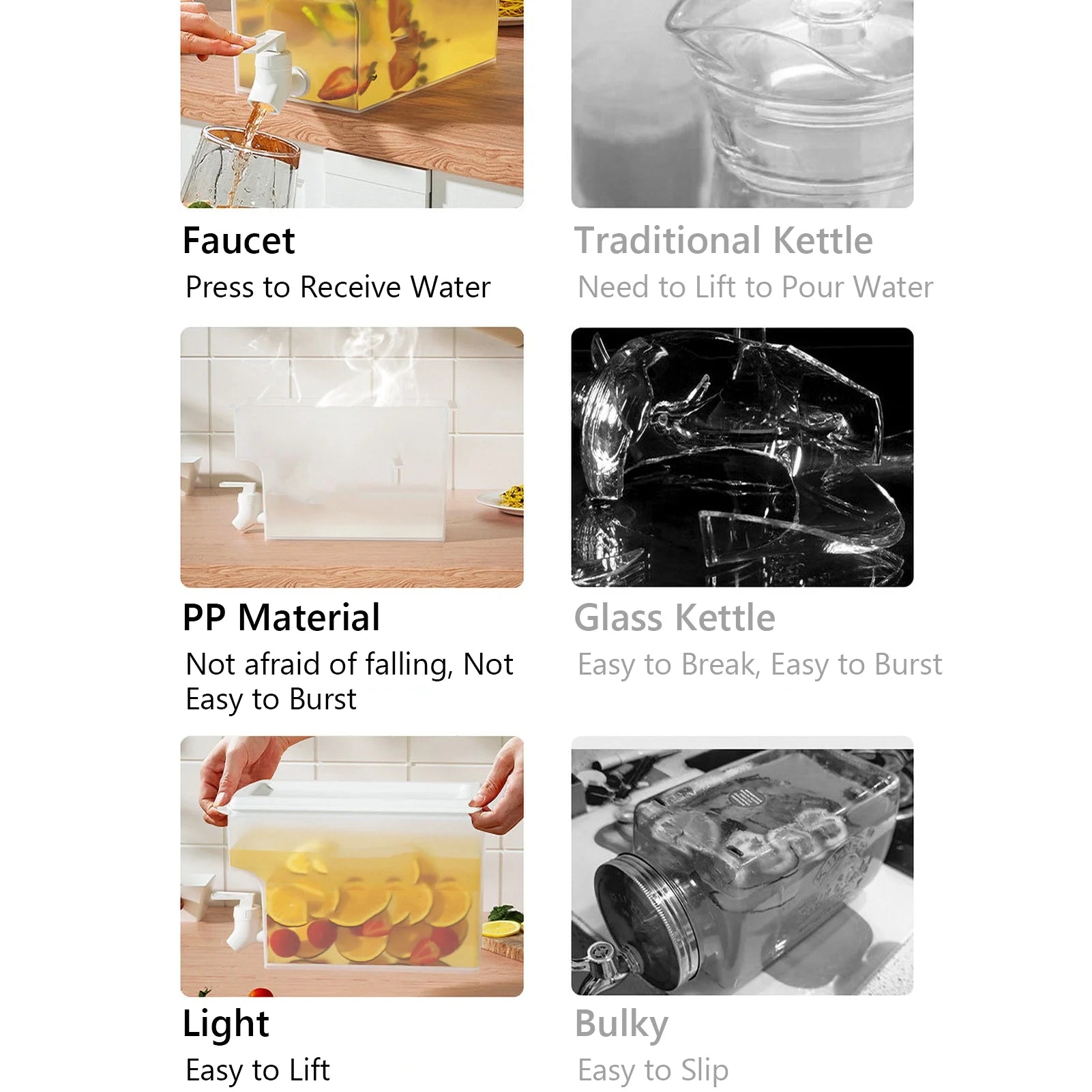Cold Kettle Water Container Beverage Dispenser N886