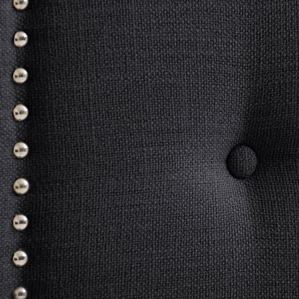 Navy Blue Button Tufted Headboard O8790