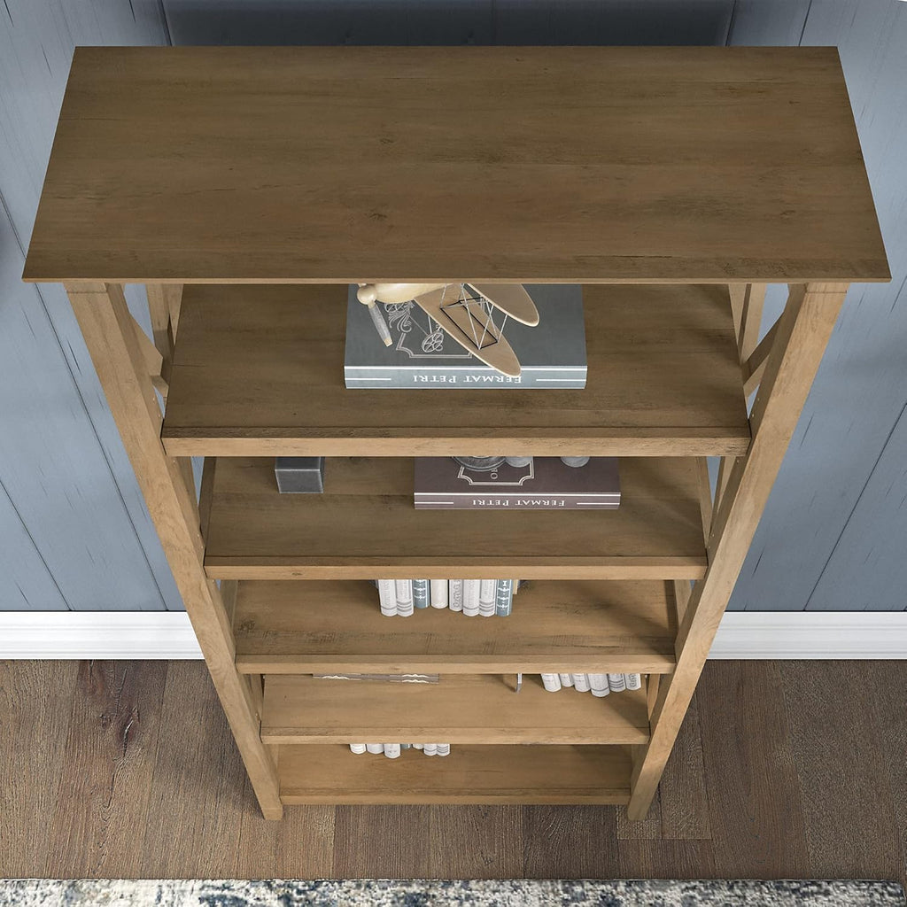 5 Shelf Bookcase Set, Reclaimed Pine V194