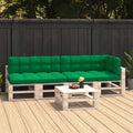 Set of 5 Green Fabric Pallet Sofa Cushions P193750
