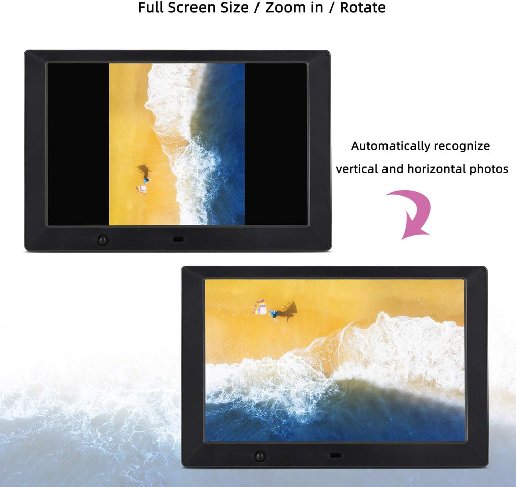 10 inch Digital Picture Frame with 16:9 Screen, 1080P Video A440