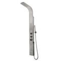 Chrome Shower Panel with Rain Head Massage System M677876