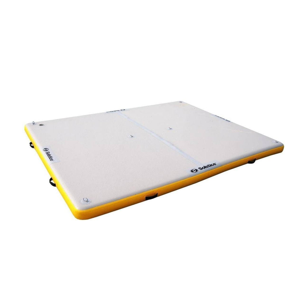 6-ft Yellow and White Inflatable Dock with Handles Z95688