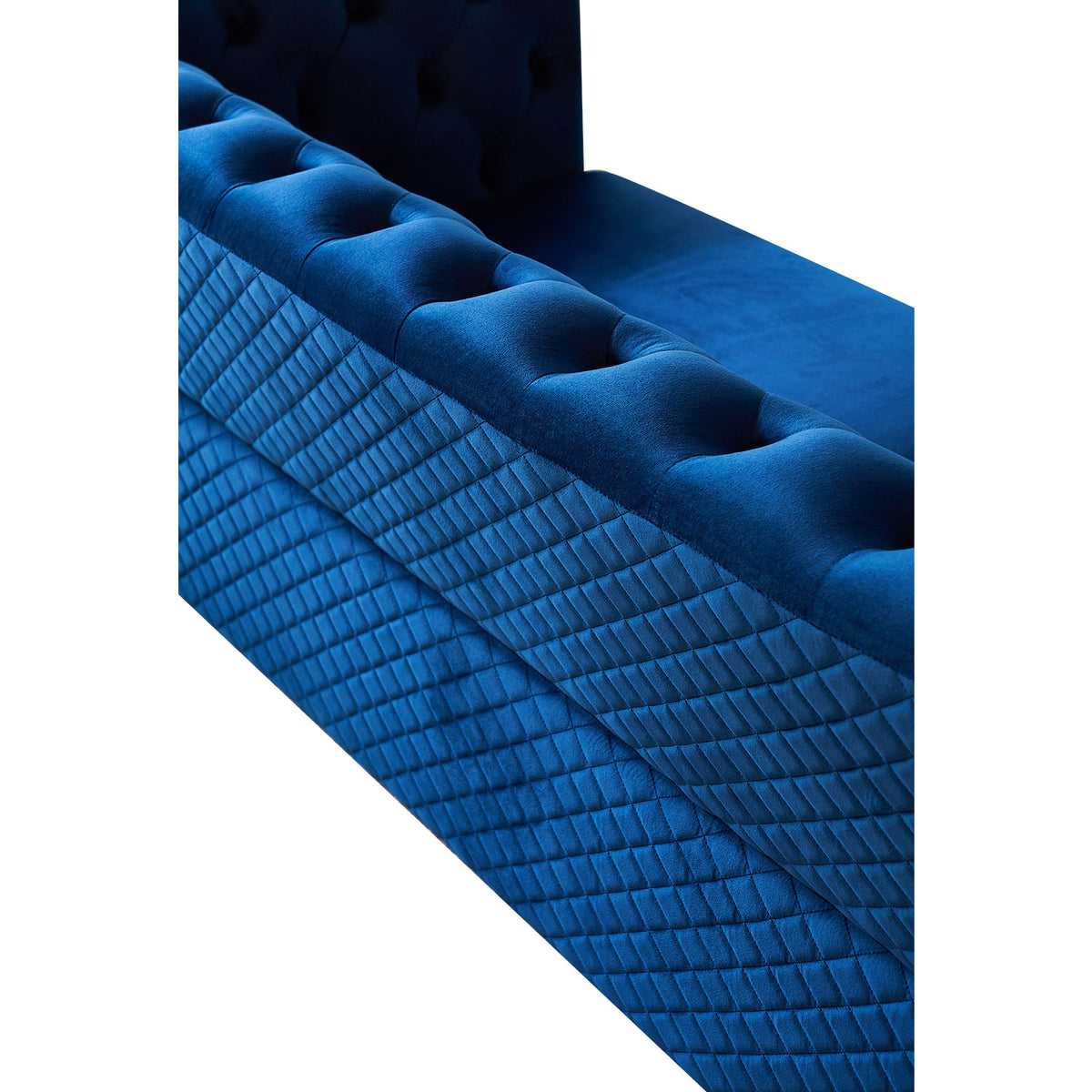 Blue Velvet Sofa 87.4 inch Z380425
