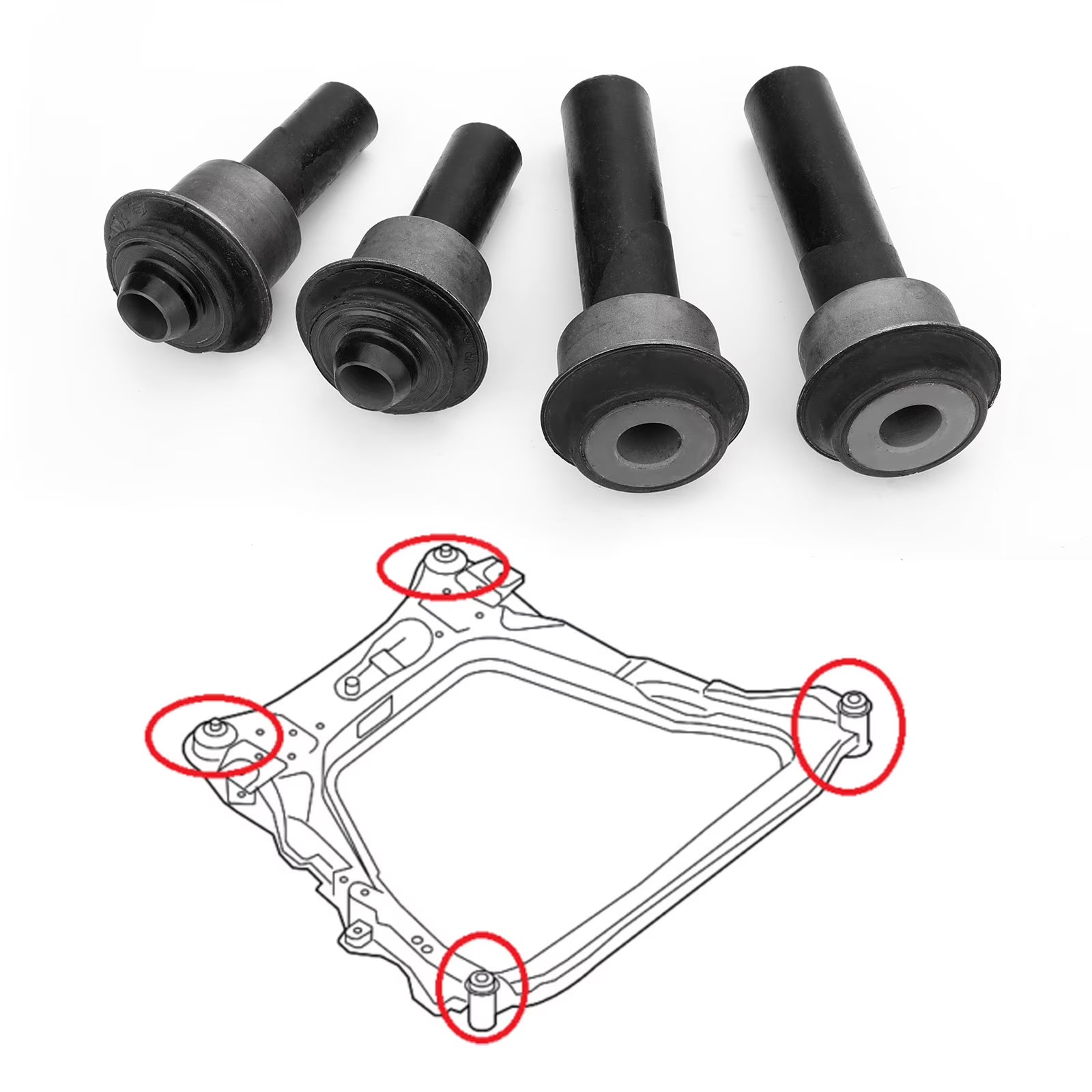 Front Subframe Crossmember Bushing For Nissan Rogue X-Trail P398670