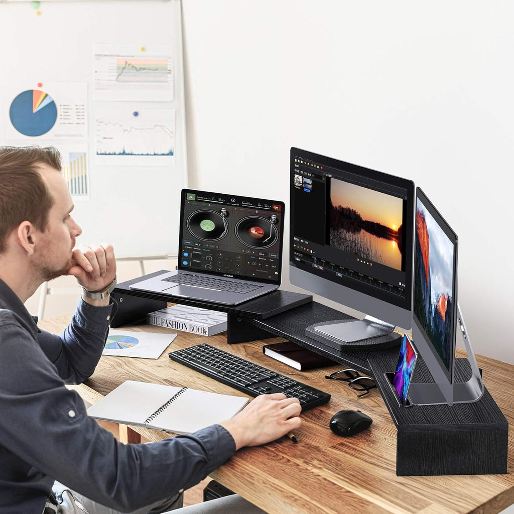 Triple Monitor Stand with 2 Slots, Pack of 2 X6353
