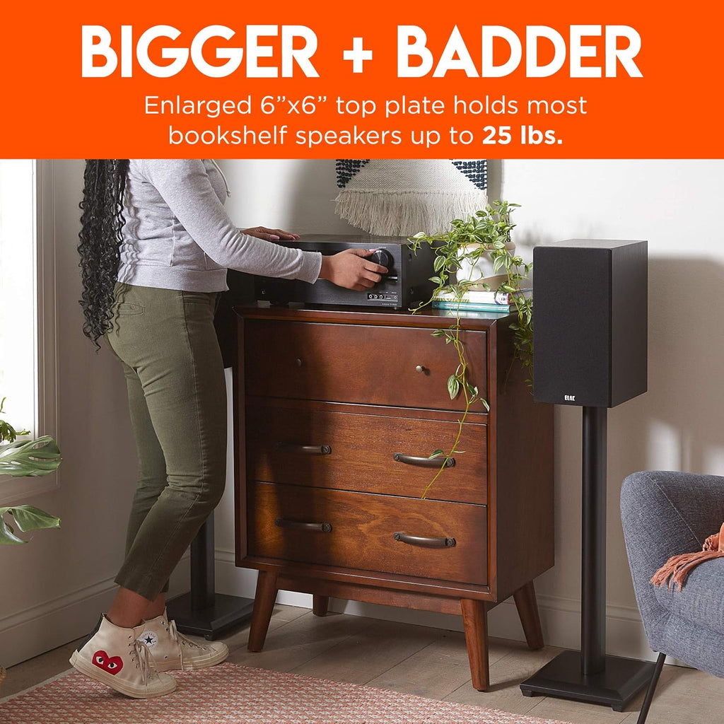 Universal Floor Speaker Stands with Sound Iso Pads & Carpet Spikes F664711
