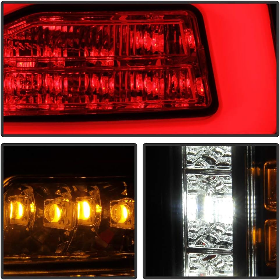 Black Full LED Tail Lights with Sequential Signal Lamps H822151